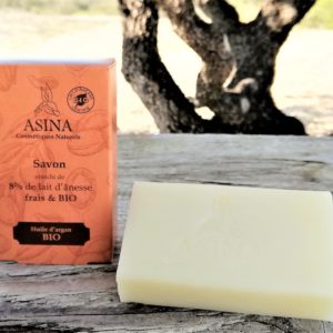 Savon Lait d’ânesse BIO & Huile d’Argan BIO